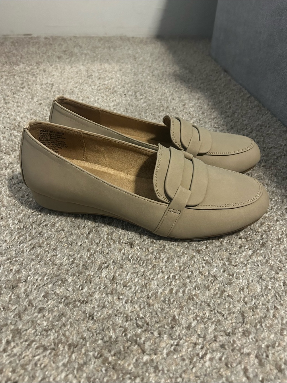 croft & barrow Taupe Slip-On Penny Loafers
